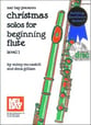 CHRISTMAS SOLOS FOR BEGINNING FLUTE Book with Online Audio / PDF Access cover